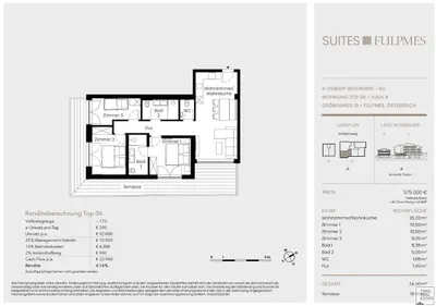 3-Zimmer-Wohnung kaufen in Innsbruck-Land – 72,15 m², € 510.000 – Bild 34 von 37