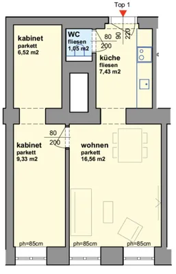 3-Zimmer-Wohnung kaufen in Wien – 96,34 m², € 249.000 – Bild 5 von 6