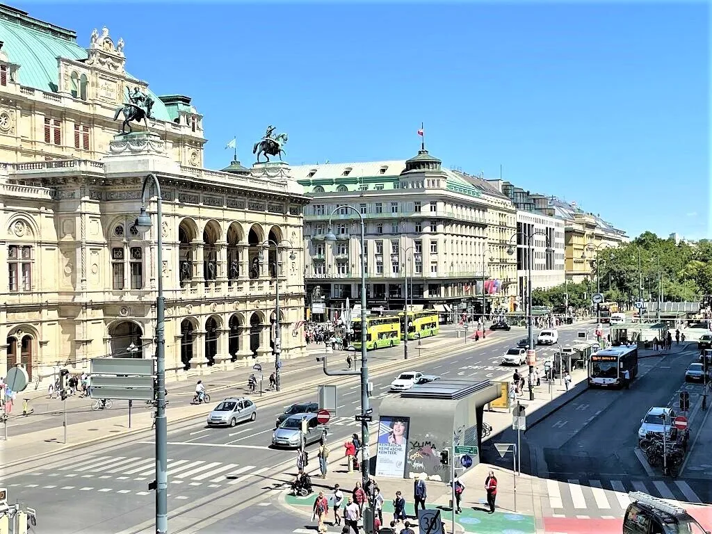 ERSTBEZUG, STAATSOPER-NÄHE, generalsaniert, klimatisiertes 110 m² Büro oder Praxis, 3 Zimmer, Extraküche, 2 Bäder, Opernring - Ansicht 3