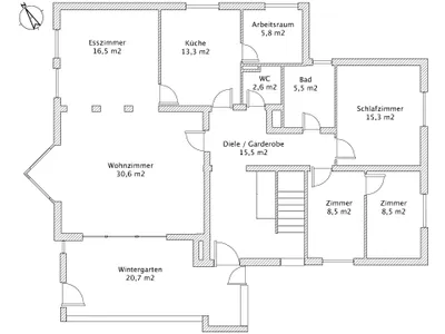 5-Zimmer-Haus kaufen in Urfahr-Umgebung – 205,7 m², € 717.000 – Bild 8 von 9