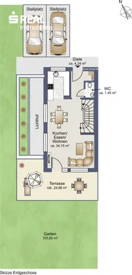 3-Zimmer-Haus kaufen in Salzburg Stadt – 79,87 m², € 674.000 – Bild 5 von 7