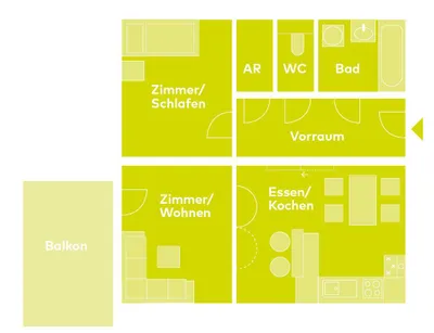 2-Zimmer-Wohnung mieten in Linz – 54,54 m², € 960 – Bild 15 von 15