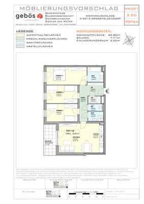 4-Zimmer-Wohnung mieten in Hollabrunn – 89,8 m², € 1.206 – Bild 20 von 21