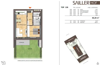 2-Zimmer-Wohnung mieten in Leibnitz – 48 m², € 841 – Bild 8 von 10