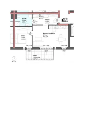 2-Zimmer-Wohnung mieten in Wels – 52,25 m², € 905 – Bild 11 von 13