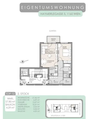 2-Zimmer-Wohnung kaufen in Wien – 57,8 m², € 345.000 – Bild 24 von 24