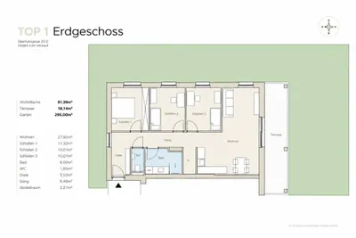 4-Zimmer-Wohnung kaufen in Graz – 81,26 m², € 617.634 – Bild 5 von 5