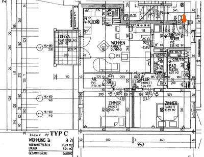 3-Zimmer-Wohnung mieten in Braunau am Inn – 76,83 m², € 812 – Bild 2 von 2