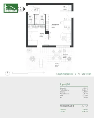 2-Zimmer-Wohnung kaufen in Wien – 49,19 m², € 330.000 – Bild 21 von 21