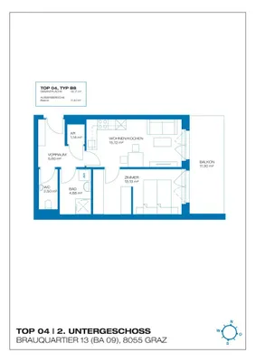2-Zimmer-Wohnung mieten in Graz – 42,17 m², € 665 – Bild 14 von 14