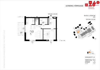 2-Zimmer-Wohnung kaufen in Linz Land – 60,81 m², € 309.888 – Bild 26 von 27