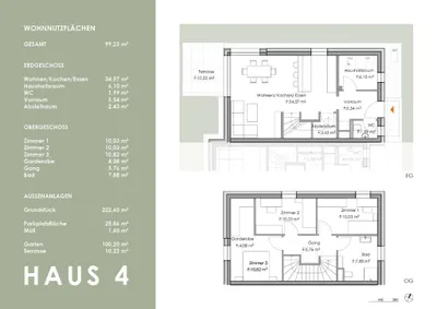 4-Zimmer-Haus kaufen in Horn – 99,23 m², € 365.000 – Bild 3 von 22