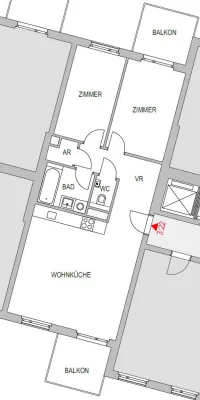 3-Zimmer-Wohnung mieten in Wien – 69,72 m², € 1.445 – Bild 9 von 10