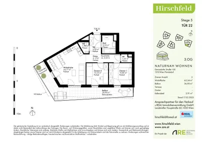 3-Zimmer-Wohnung kaufen in Wien – 65,79 m², € 400.000 – Bild 12 von 13