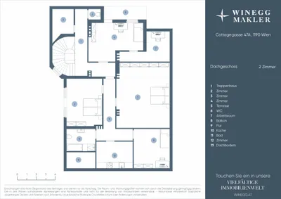 14-Zimmer-Immobilie kaufen in Wien – 380 m², € 4.500.000 – Bild 20 von 21