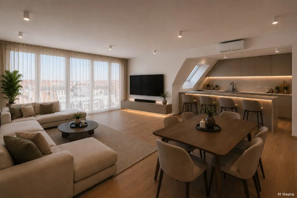 DG - JUWEL AUF ZWEI EBENEN >> lichtdurchflutete Duplex-Terrassenwohnung mit hervorragender Anbindung >> U4 / U6 - Ansicht 2