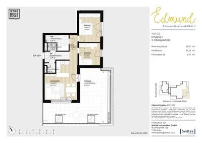 3-Zimmer-Wohnung kaufen in Wien – 67,25 m², € 475.000 – Bild 7 von 12