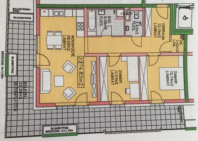 3-Zimmer-Wohnung mieten in Eisenstadt – 75 m², € 1.150 – Bild 3 von 3