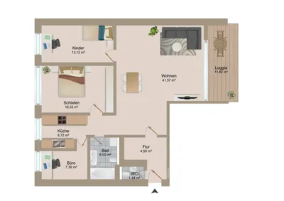4-Zimmer-Wohnung kaufen in Klagenfurt – 99,66 m², € 439.800 – Bild 9 von 9