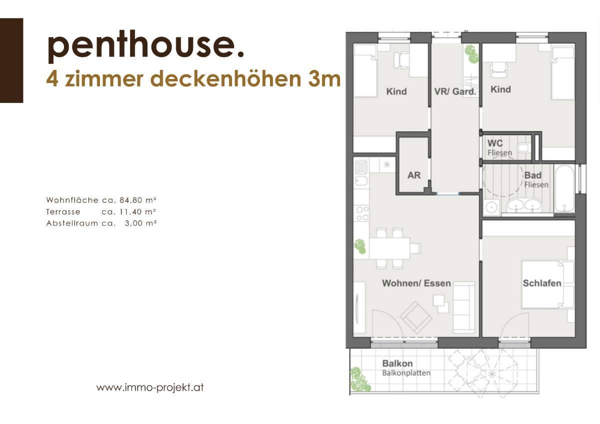 4-Zimmer Wohnungen Habichtpark 3 - provisionsfrei - Ansicht 3