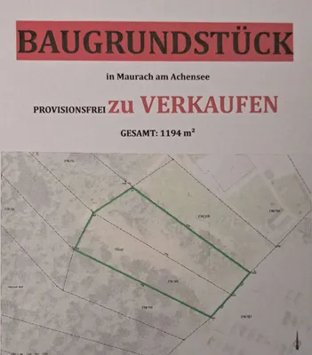 Grundstück kaufen in Schwaz – 1 194 m², € 1.234 – Bild 2 von 4