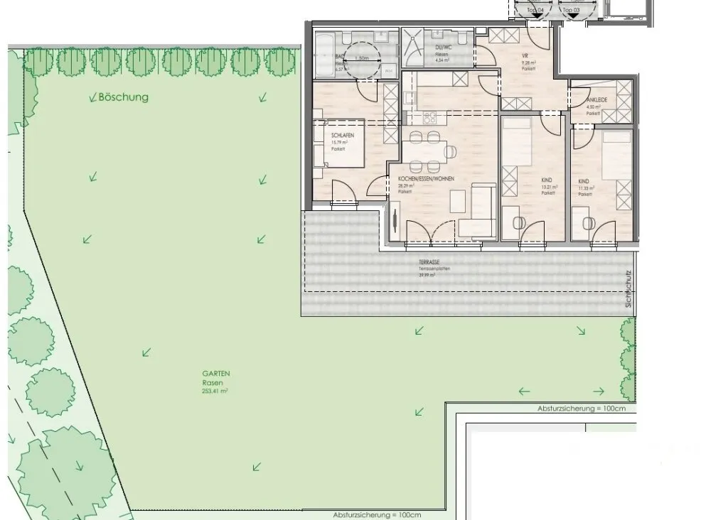 DAS LIMBERG | Wo Geschichte weiterwohnt: Exklusive 4-Zimmer-Gartenwohnung, TOP 04 - Ansicht 2