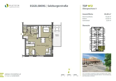 3-Zimmer-Wohnung kaufen in Braunau am Inn – 76,99 m² – Bild 4 von 4