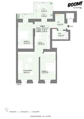 4-Zimmer-Wohnung kaufen in Wien – 69,72 m², € 525.000 – Bild 11 von 11