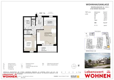 2-Zimmer-Wohnung mieten in Wiener Neustadt – 62,54 m², € 815 – Bild 13 von 16