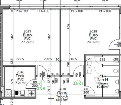 2-Zimmer-Gewerbeimmobilie mieten in Wels – 53 m², € 573 – Bild 8 von 8