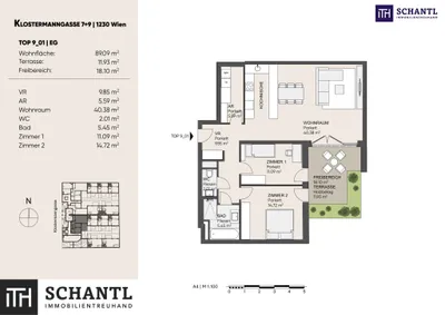 3-Zimmer-Wohnung kaufen in Wien – 89,82 m², € 469.000 – Bild 30 von 30