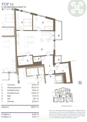 2-Zimmer-Wohnung kaufen in Liezen – 45 m², € 260.000 – Bild 10 von 13