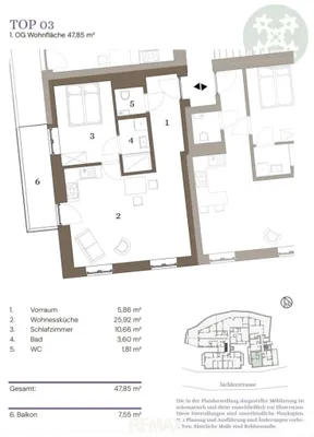 2-Zimmer-Wohnung kaufen in Liezen – 45 m², € 260.000 – Bild 9 von 13