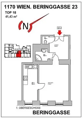1-Zimmer-Wohnung kaufen in Wien – 41,43 m², € 209.000 – Bild 16 von 17