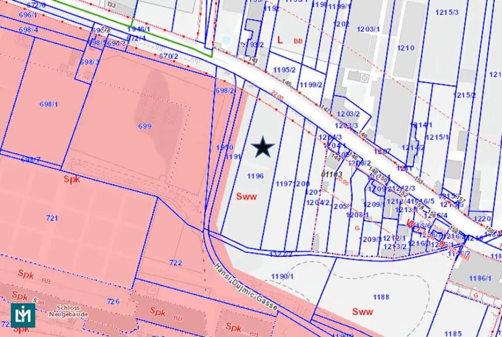 WALD- UND WIESENGÜRTEL IN 1110 WIEN (EZ 396 KG 01103 KAISEREBERSDORF GST.-NR. 1196) - Ansicht 2