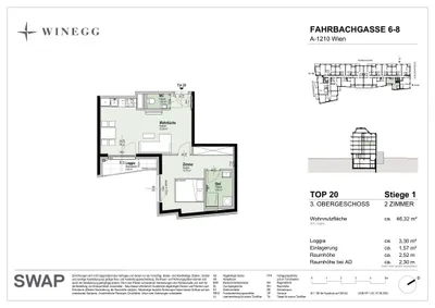 2-Zimmer-Wohnung kaufen in Wien – 46,35 m², € 303.100 – Bild 20 von 20