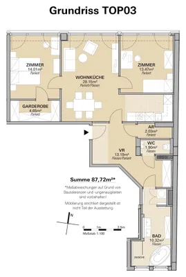 3-Zimmer-Wohnung kaufen in Wien – 87,72 m², € 498.000 – Bild 16 von 16