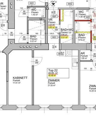 2-Zimmer-Wohnung kaufen in Wien – 40,48 m², € 230.000 – Bild 5 von 5