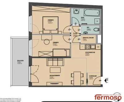 3-Zimmer-Wohnung mieten in Wien – 68,39 m², € 1.399 – Bild 13 von 13