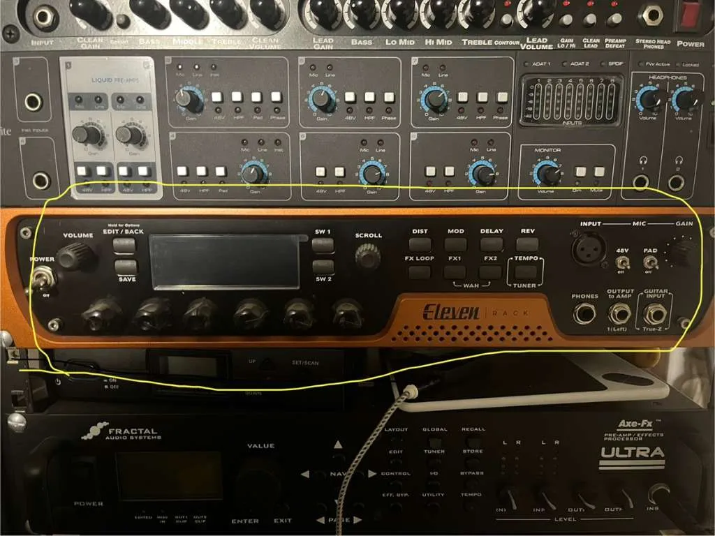 11 Rack Interafce Mit original PRO TOOLS! Avid Eleven Rack Gitarren processor, audio ...