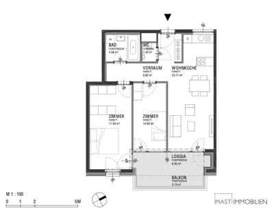 3-Zimmer-Wohnung kaufen in Wien – 74,74 m², € 453.000 – Bild 12 von 12