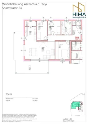 4-Zimmer-Wohnung kaufen in Steyr-Land – 106,27 m², € 515.830 – Bild 8 von 8