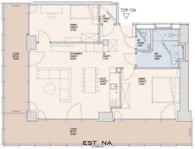 3-Zimmer-Wohnung mieten in Wien – 76,03 m², € 2.700 – Bild 22 von 22