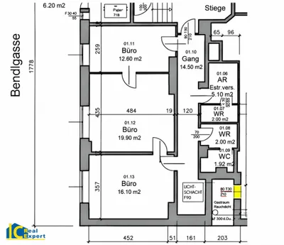 3-Zimmer-Gewerbeimmobilie mieten in Wien – 72 m², € 1.025 – Bild 14 von 15
