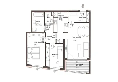 3-Zimmer-Wohnung kaufen in Vöcklabruck – 71,62 m², € 362.863 – Bild 8 von 15