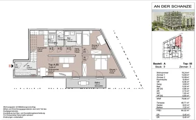 3-Zimmer-Wohnung mieten in Wien – 79,66 m², € 2.199 – Bild 13 von 14