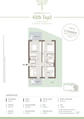 3-Zimmer-Wohnung kaufen in Graz – 72,67 m², € 299.000 – Bild 5 von 5