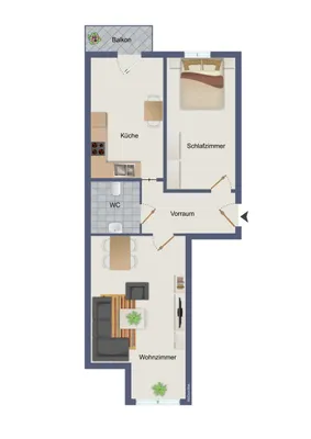 2-Zimmer-Wohnung kaufen in Graz – 54 m², € 110.000 – Bild 10 von 10