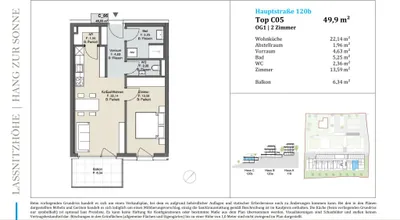 2-Zimmer-Wohnung kaufen in Graz-Umgebung – 49,9 m², € 249.000 – Bild 14 von 14