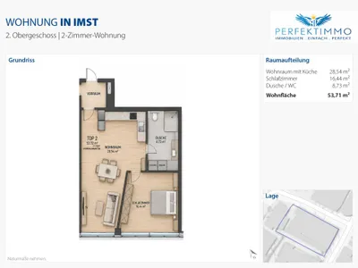 2-Zimmer-Wohnung kaufen in Imst – 53,71 m², € 350.000 – Bild 4 von 4